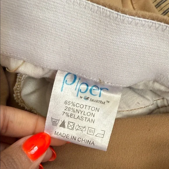 Piper by SmartPak Breeches Tan Paisley Silicone Grip Full Seat Riding Pants - Picture 2 of 16